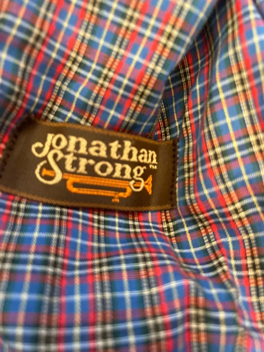 Blue Corduroy Blazer with Plaid Interior